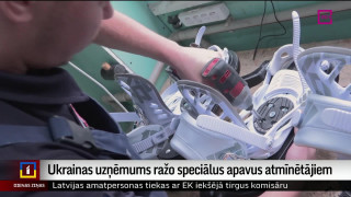 Ukrainas uzņēmums ražo speciālus apavus atmīnētājiem