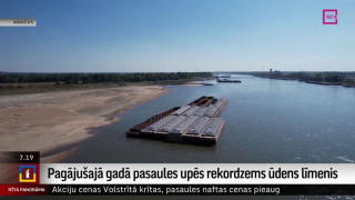 Pagājušajā gadā pasaules upēs rekordzems ūdens līmenis