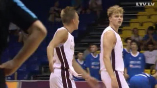 EČ basketbolā U-18 junioriem. Latvija - Grieķija