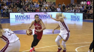 EČ atlases spēle basketbolā sievietēm. Latvija - Horvātija. Spēles momenti