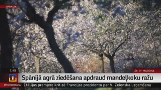 Spānijā agrā ziedēšana apdraud mandeļkoku ražu