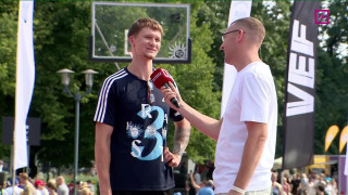 Basketbola Krastu mačs. Intervija ar Robertu  Bērziņu