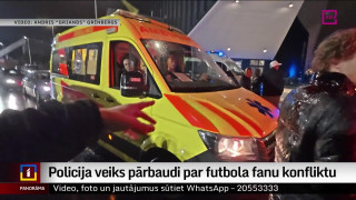 Policija veiks pārbaudi par futbola fanu konfliktu