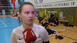 Latvijas sieviešu volejbola čempionāts. "Jelgava/LLU" - "RVS". Elīna Zvaigzne