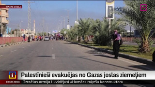 Palestīnieši evakuējas no Gazas joslas ziemeļiem