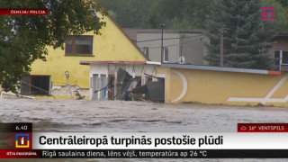 Centrāleiropā turpinās postošie plūdi