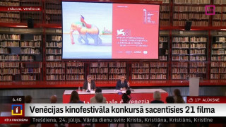 Venēcijas kinofestivāla konkursā sacentīsies 21 filma