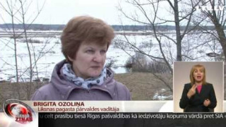 Daugavpils novadā ūdens līmenis Daugavā krītas