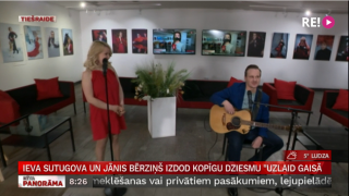 Ieva Sutugova un Jānis Bērziņš izdod kopīgu dziesmu "Uzlaid gaisā"