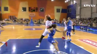 Pārbaudes spēle basketbolā sievietēm. Latvija - Grieķija. Spēles momenti