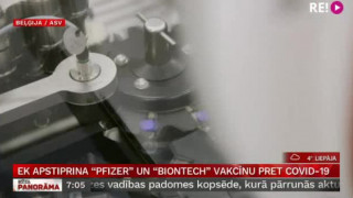 EK apstiprina "Pfizer" un "BioNTech" vakcīnu pret Covid-19
