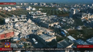Turpina pieaugt zemestrīces upuru skaits Turcijā un Sīrijā