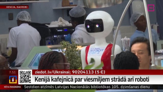 Kenijā kafejnīcā par viesmīļiem strādā arī roboti