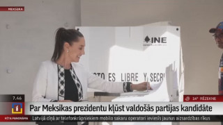 Par Meksikas prezidentu kļūst valdošās partijas kandidāte