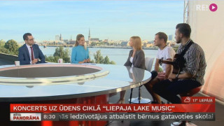 Koncerts uz ūdens ciklā "Liepaja Lake Music". Intervija ar Iritu Kalēju, Ralfu Eilandu