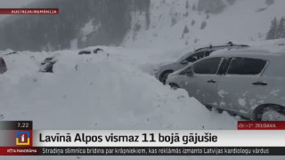 Lavīnā Alpos vismaz 11 bojā gājušie