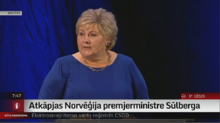 Atkāpjas Norvēģija premjerministre Sūlberga