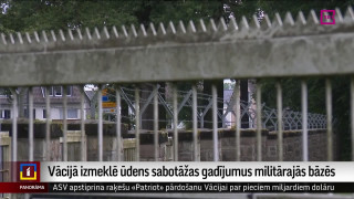 Vācijā izmeklē ūdens sabotāžas gadījumus militārajās bāzēs