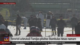 Teroristi uzbrukuši Turcijas pilsētas Stambulas tiesas namam