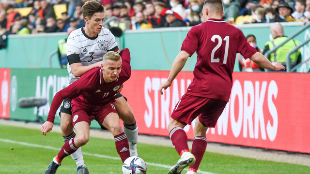 UEFA U-21 atlases spēle futbolā. Latvija – Ungārija. Tiešraide