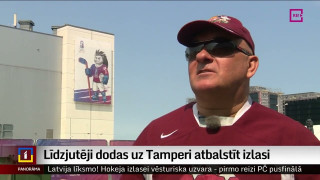 Līdzjutēji dodas uz Tamperi atbalstīt Latvijas hokeja izlasi