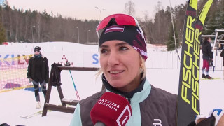 Latvijas čempionāts distanču slēpošanā - klasiskajā stilā. Kitija Auziņa