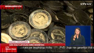 Sāk kalt Latvijas eiro monētas