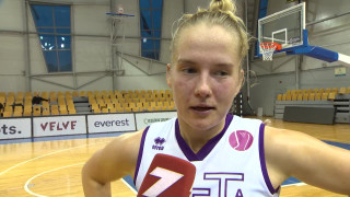 Baltijas sieviešu basketbola līga. "TTT Rīga" - "Šauļi". Kate Krēsliņa