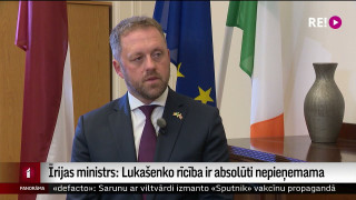 Īrijas ministrs: Lukašenko rīcība ir absolūti nepieņemama