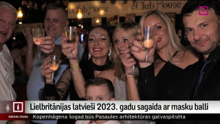 Lielbritānijas latvieši 2023. gadu sagaida ar masku balli