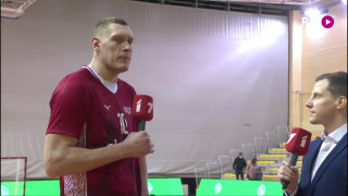 Latvija-Bulgārija. Eiropas handbola čempionāta kvalifikācijas spēle. Saruna ar Daini Krištopānu