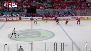 Pasaules hokeja čempionāta spēles Šveice - Kanāda epizodes