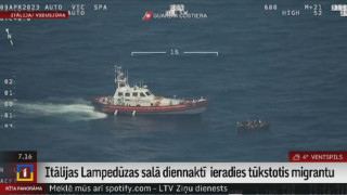 Itālijas Lampedūzas salā diennaktī ieradies tūkstotis migrantu