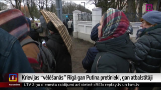 Krievijas "vēlēšanās" Rīgā gan Putina pretinieki, gan atbalstītāji