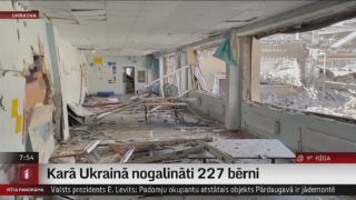 Karā Ukrainā nogalināti 227 bērni