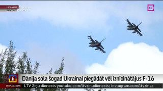 Dānija sola šogad Ukrainai piegādāt vēl iznīcinātājus F-16