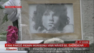 Fani Parīzē piemin Morisonu viņa nāves 50. gadadienā
