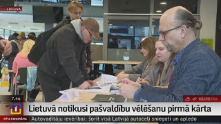 Lietuvā notikusi pašvaldību vēlēšanu  pirmā kārta