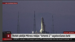 Notiek pēdējie Mēness misijas “Artemis 1” sagatavošanas darbi