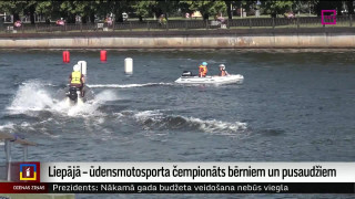 Liepājā – ūdens motosporta čempionāts bērniem un pusaudžiem