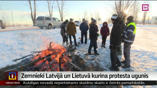 Zemnieki Latvijā un Lietuvā kurina protesta ugunis