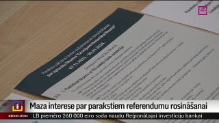 Maza interese par parakstiem referendumu rosināšanai