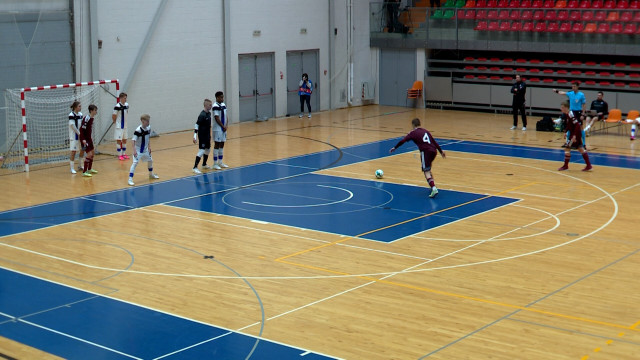 Eiropas čempionāta atlases turnīrs telpu futbolā U-19 Latvija - Somija