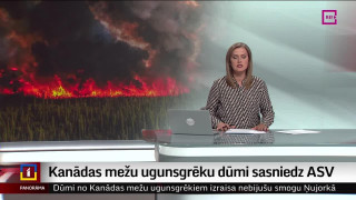 Kanādas mežu ugunsgrēku dūmi sasniedz ASV