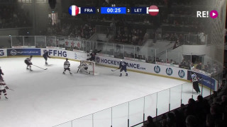 Pārbaudes spēle hokejā Francija-Latvija 2:3