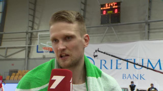 Latvijas-Igaunijas basketbola līga. "VEF Rīga" - BK "Ogre". Aigars Šķēle