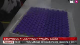 Eiropadome  atliek  "Pfizer" vakcīnu sadali
