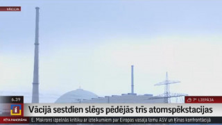 Vācijā slēgs pēdējās trīs atomspēkstacijas