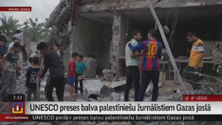 UNESCO preses balva palestīniešu žurnālistiem Gazas joslā