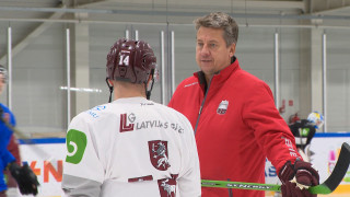 Latvijas hokeja izlase gatavojas Olimpiskajam kvalifikācijas turnīram